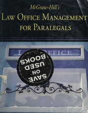 McGgraw-Hill's law office management for paralegals