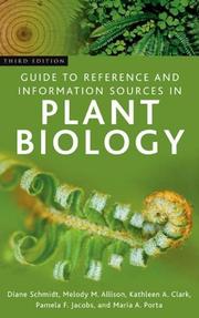 Guide to reference and information sources in plant biology ?