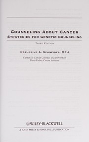 Counseling about cancer strategies for genetic counseling