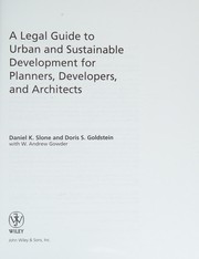 A legal guide to urban and sustainable development for planners, developers, and architects