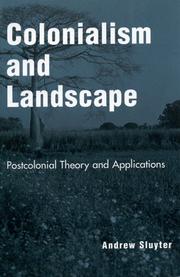 Colonialism and landscape postcolonial theory and applications