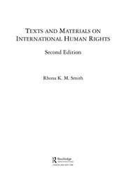 Texts & materials on international human rights