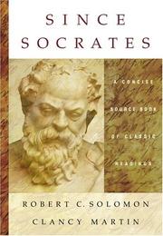 Since Socrates a concise sourcebook of classic readings