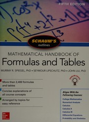 Schaum's outline mathematical handbook of formulas and tables