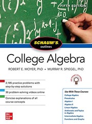 Schaum's outline of college algebra