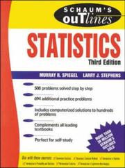 Schaum's outline of theory and problems of statistics
