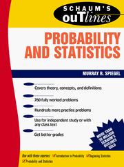 Schaum's outline of theory and problems of probability and statistics