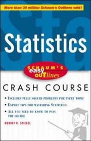Schaum's easy outlines statistics based on Schaum's outline of theory and problems of statistics