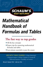 Schaum's easy outlines mathematical handbook of formulas and tables