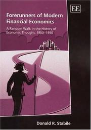 Forerunners of modern financial economics a random walk in the history of economic thought