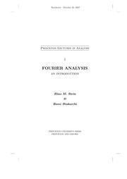 Fourier analysis an introduction