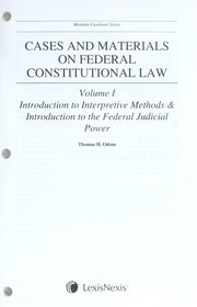 Cases and materials on federal constitutional law volume 5 the fourteenth amendment