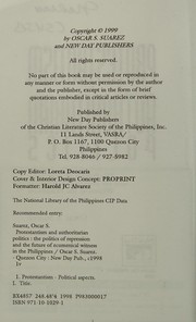 Protestantism and authoritarian politics the politics of repression and the future of ecumenical witness in the Philippines