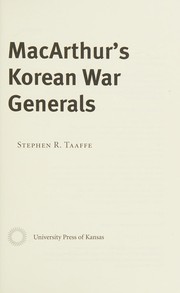 MacArthur's Korean War generals