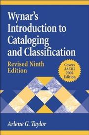 Wynar's introduction to cataloging and classification
