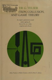 Competition, collusion, and game theory