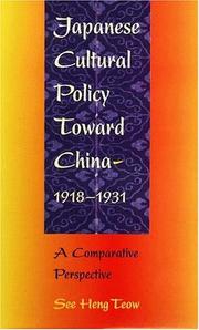 Japan's cultural policy toward China, 1918-1931 a comparative perspective