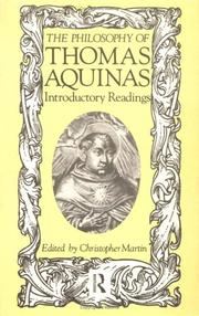 The philosophy of Thomas Aquinas introductory readings