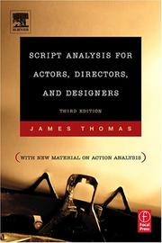 Script analysis for actors, directors, and designers