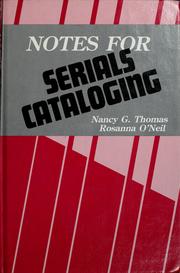 Notes for serials cataloging