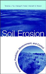 Soil erosion processes, prediction, measurement, and control