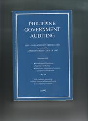Philippine government auditing the Government Auditing Code as amended by Administrative Code of 1987