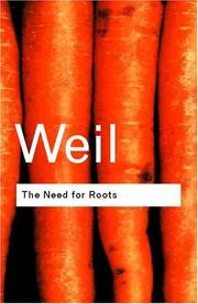 The need for roots prelude to a declaration of duties towards mankind