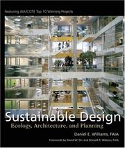 Sustainable design ecology, architecture, and planning