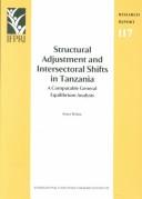 Structural adjustment and intersectoral shifts in Tanzania a computable general equilibrium analysis