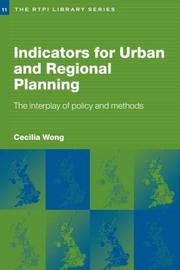 Indicators for urban and regional planning the interplay of policy and methods