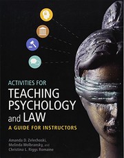 Activities for teaching psychology and law a guide for instructors