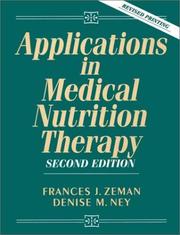 Applications in medical nutrition therapy