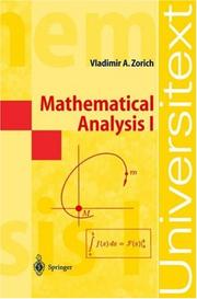 Mathematical analysis I